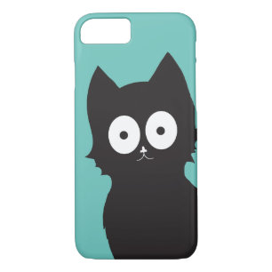 Case-Mate iPhone Case Bonjour !   Turquoise noir Kitty Silhouette