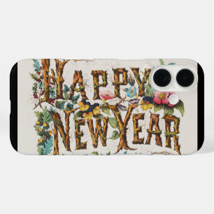 Coque Pour iPhone 16 Bonne année dans les troncs d'arbres, les Acornes
