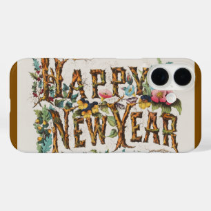 Coque Pour iPhone 16 Bonne année dans les troncs d'arbres, les glands e