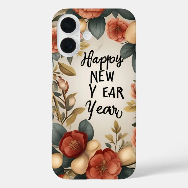 Coques Case-Mate iPhone Bonne année iPhone 16 Design (Verso)