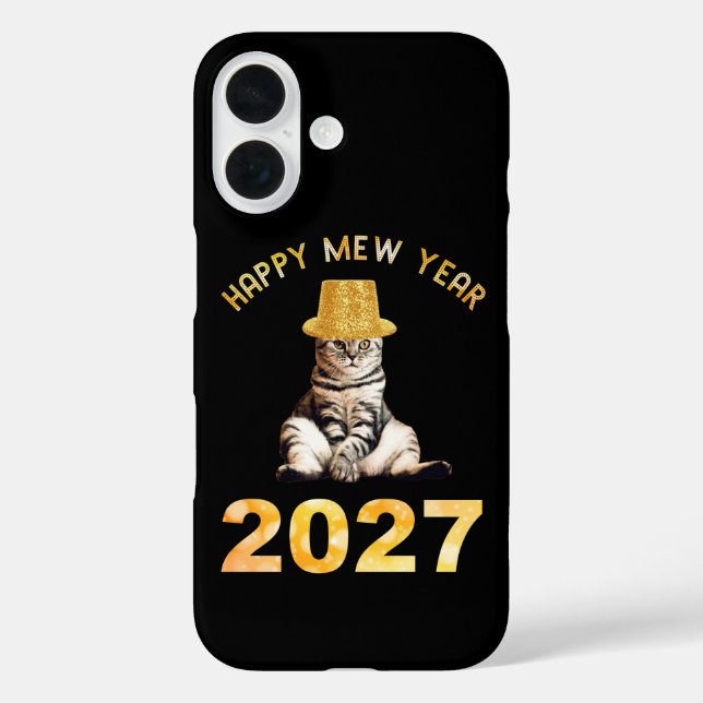 Coques Case-Mate iPhone Bonne année Mew 2027 (Verso)
