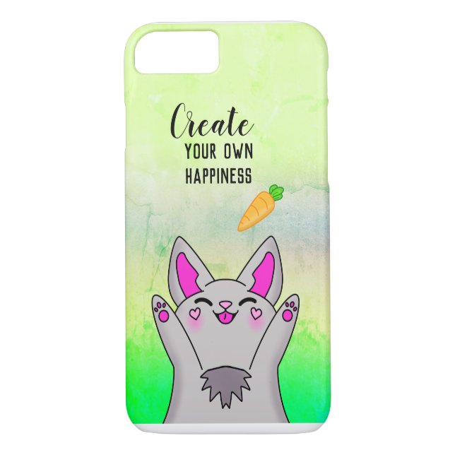Coques Case-Mate iPhone Bonne Bunny mignonne Carotte Motivation positive (Dos)