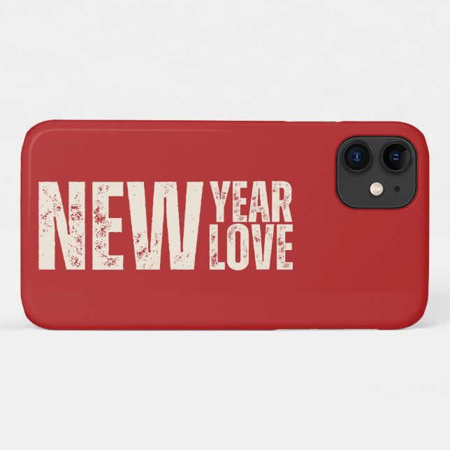Coques Case-Mate iPhone Bonne citation Jour de l'An Nouvel Amour 2024 (Dos (Horizontal))