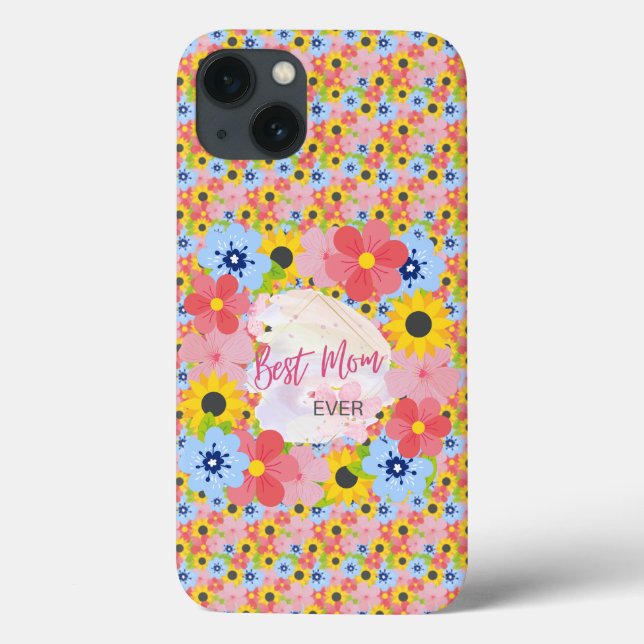 Coques Case-Mate iPhone Bonne fête des mères, Meilleure maman jamais (Verso)