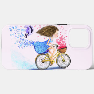 Case-Mate iPhone Case Bonne Jeune Fille Sur Un Vélo - Amour Romantique 