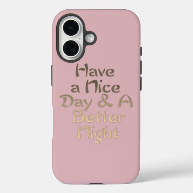 Coques Case-Mate iPhone Bonne journée et meilleure nuit (Verso)