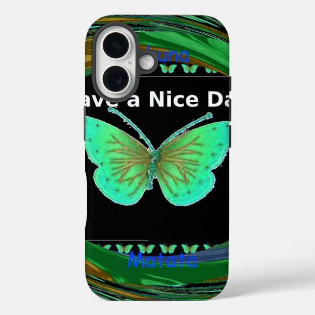 Coques Case-Mate iPhone Bonne journée et meilleure nuit papillon.png (Verso)