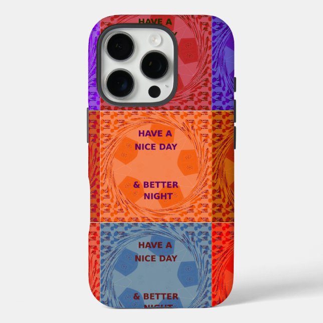 Coques Case-Mate iPhone "Bonne journée et meilleure nuit" Pop Art Imprimer (Verso)