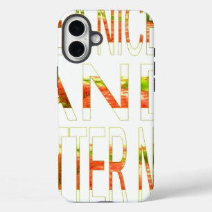 iPhone 16 Plus Case Bonne Journée & une Meilleure Nuit   Art Textuel M