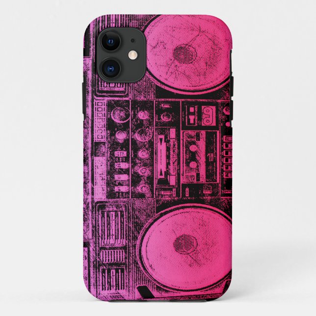 Coques Case-Mate iPhone Boombox rose (Dos)