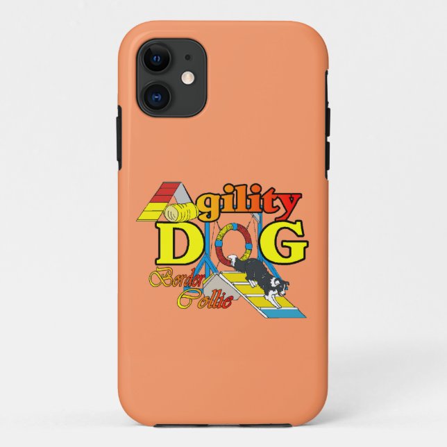 Coques Case-Mate iPhone Bordure Collie Agilité (Dos)
