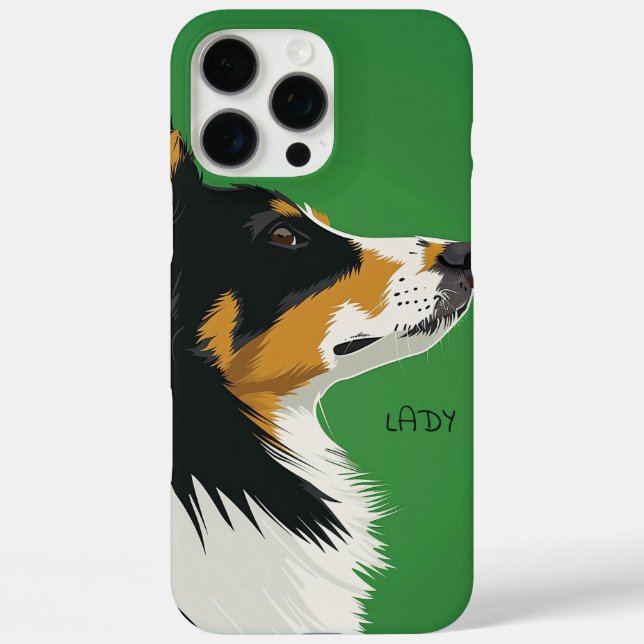 Coques Case-Mate iPhone Bordure Collie Chien (Verso)