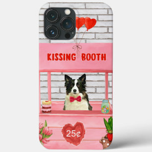Case-Mate iPhone Case Bordure Collie Chien Saint Valentin Baiser Booth