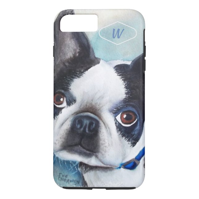 COQUES Case-Mate iPhone BOSTON NOIR ET BLANC TERRIER (Dos)