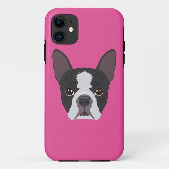 Coques Case-Mate iPhone Boston rose Terrier (Dos)