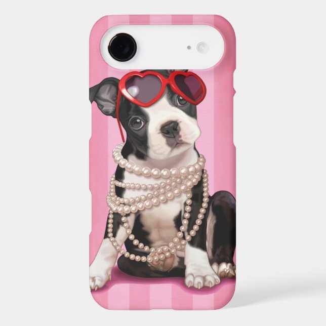 Coques Case-Mate iPhone Boston Terrier (Verso)