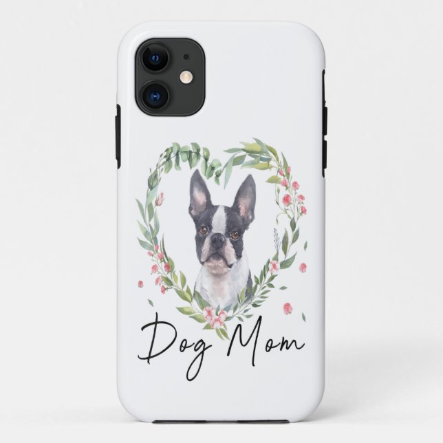 Coques Case-Mate iPhone Boston Terrier Lover Phonecase, Amoureux des chien (Dos)