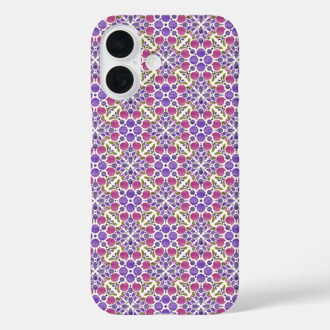 Coques Case-Mate iPhone Botanical Pop - Berry (Verso)