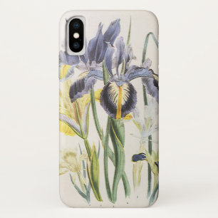 Coque Case-Mate Pour iPhone Botanique Florale vintage, Fleurs d'Iris Jardin