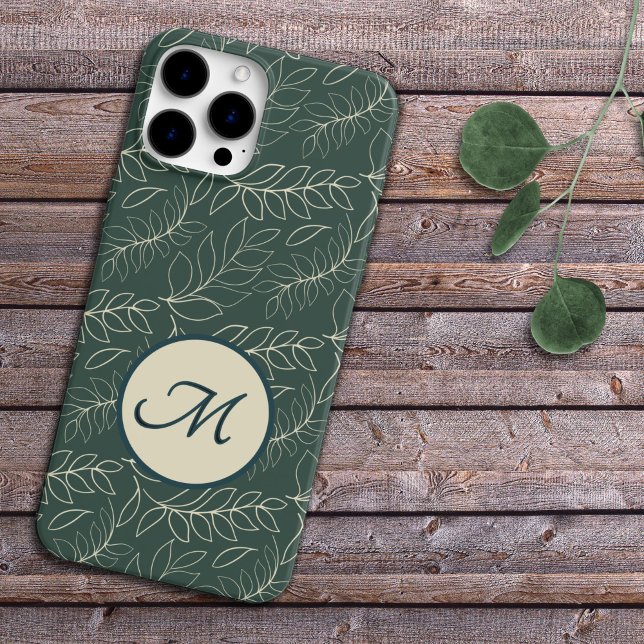 Coques Case-Mate iPhone Botanique monogramme (Créateur téléchargé)