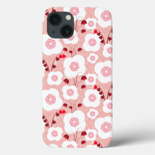 Case-Mate iPhone Case Botaniques neutres - Poppies roses
