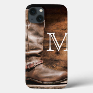 Etui iPhone Case-Mate Botte de vache Boots Spur Country Rope Monogramme 