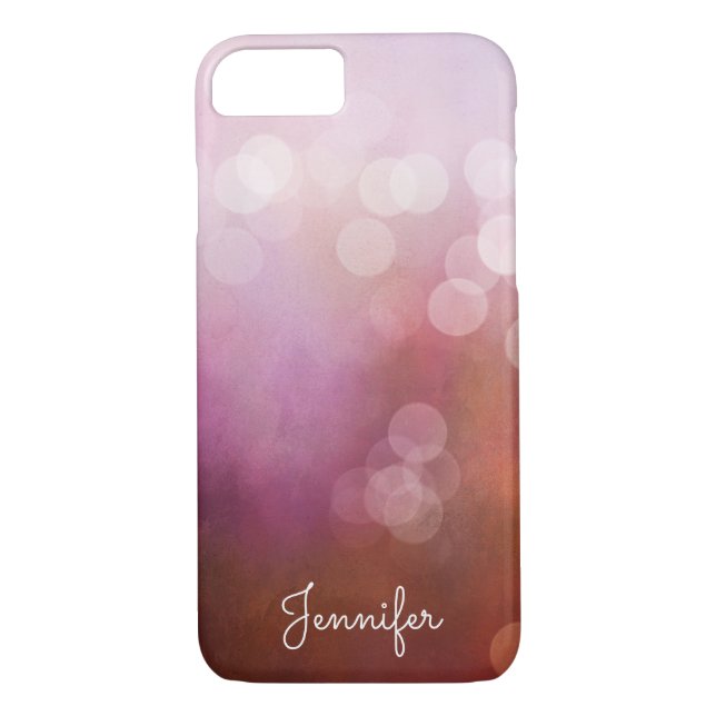 Coques Case-Mate iPhone Bouche d'aquarelle rose girly délicate personnalis (Dos)