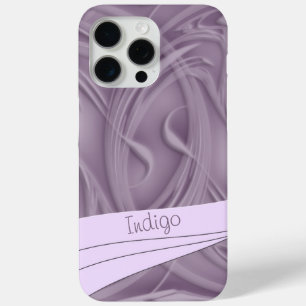 Coque iPhone 15 Pro Max Boucles sur les oeuvres violettes