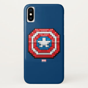 Etui iPhone Case-Mate Bouclier Captain America pixelisé 16 bits
