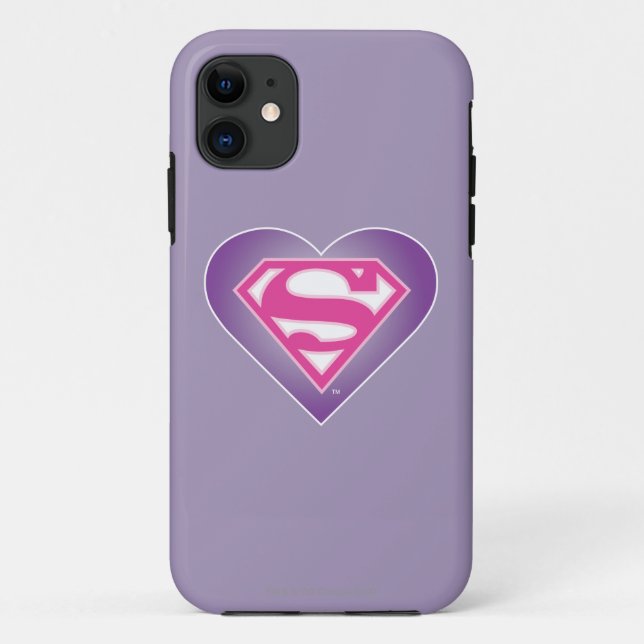 Coques Case-Mate iPhone Bouclier du coeur pourpre (Dos)