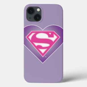 iPhone 13 Coque Bouclier du coeur pourpre
