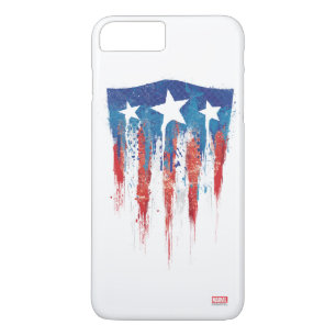 Etui iPhone Case-Mate Bouclier Rétro Captain America à coups de pinceau