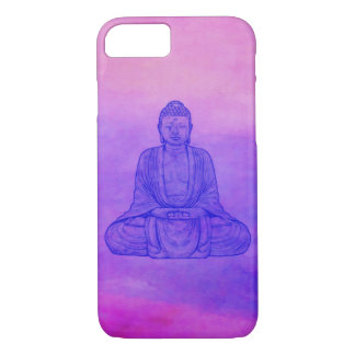 Coque Case-Mate Pour iPhone Bouddha assis sur la lessive aquarelle