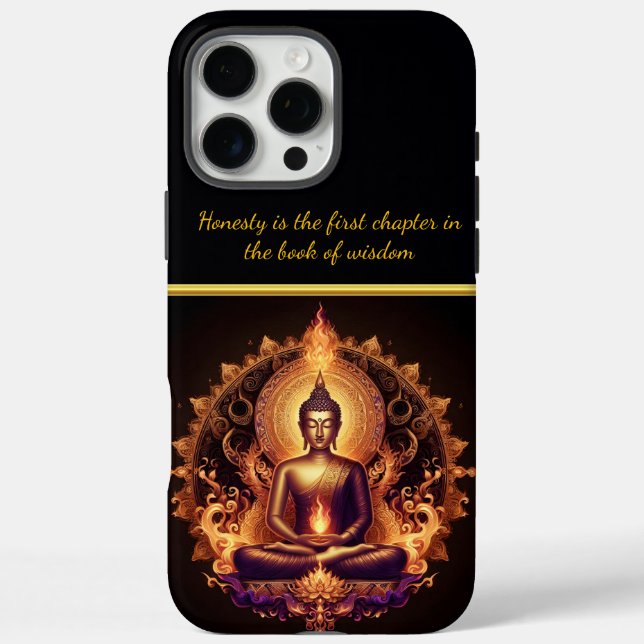 Coques Case-Mate iPhone Bouddha radiant dans un moment de calme. (Verso)