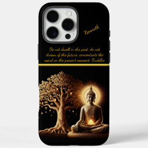 Coques iPhone 16 Pro Max Bouddha sous un arbre qui brille