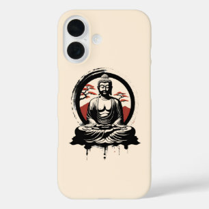 Coque Pour iPhone 16 Bouddha Zen japonais