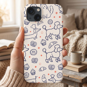 Case-Mate iPhone Case Boulangerie pour chats et chiens de la marine