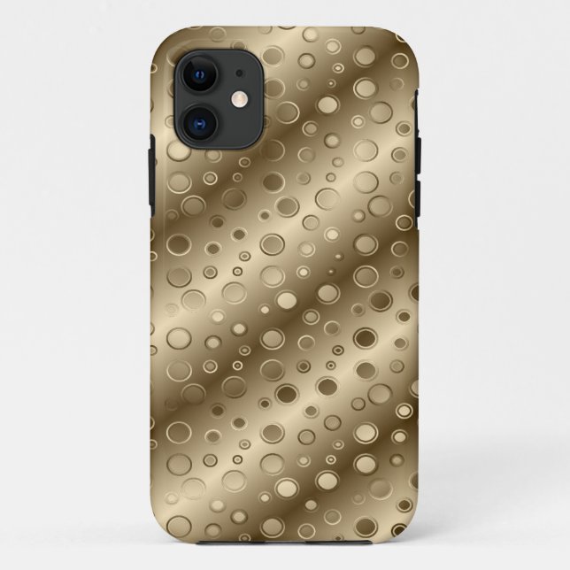 Coques Case-Mate iPhone Boule de champagne Gold Circle (Dos)