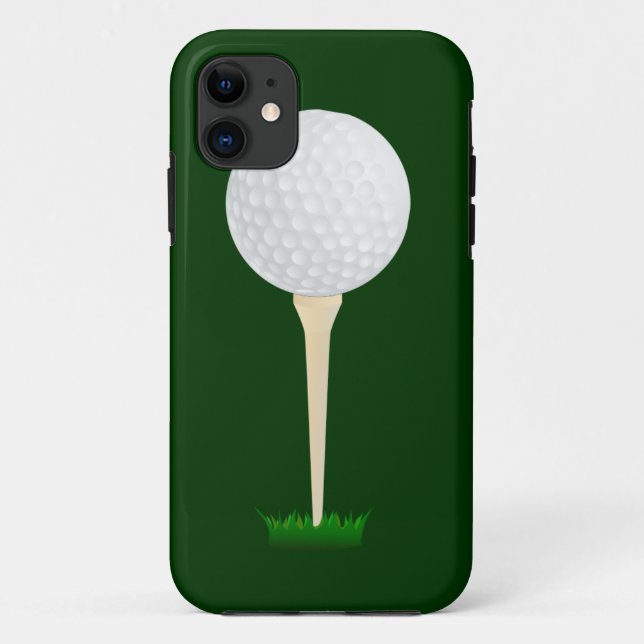 Coques Case-Mate iPhone Boule de golf à Tee (Dos)