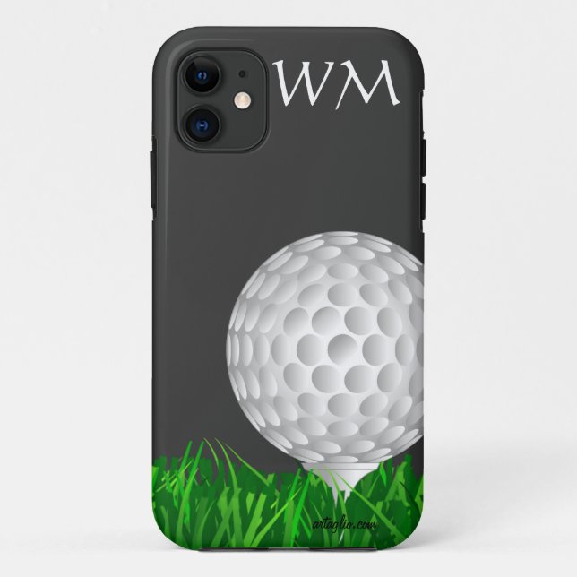 Coques Case-Mate iPhone Boule de golf, personnalisée, golf (Dos)