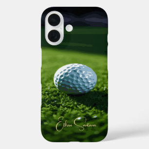 Coque Pour iPhone 16 Boule de golf sur l'herbe