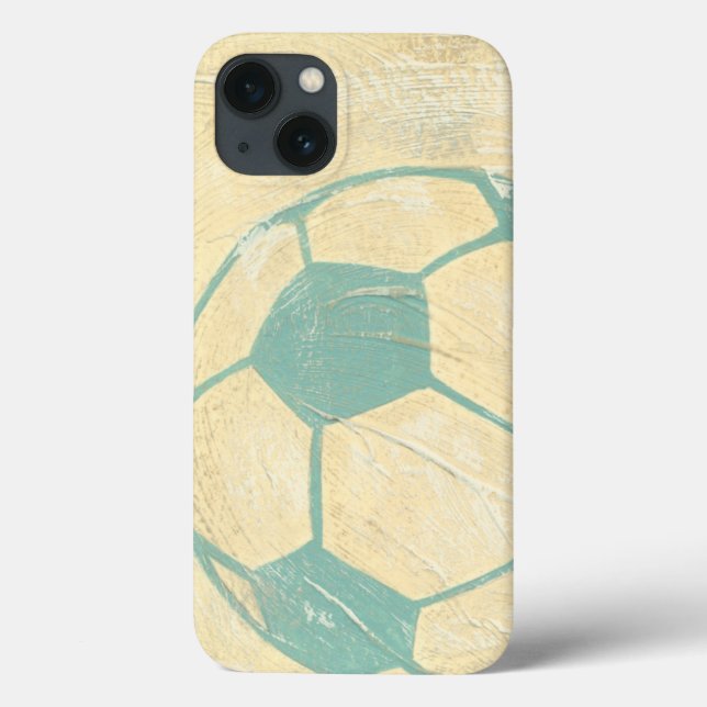 Coques Case-Mate iPhone Boule de soccer bleu Pastel par Chariklia Zarris (Verso)