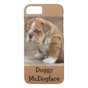 Coque iPhone 7 Bouledogue de l'anglais de McDogface de chienchien