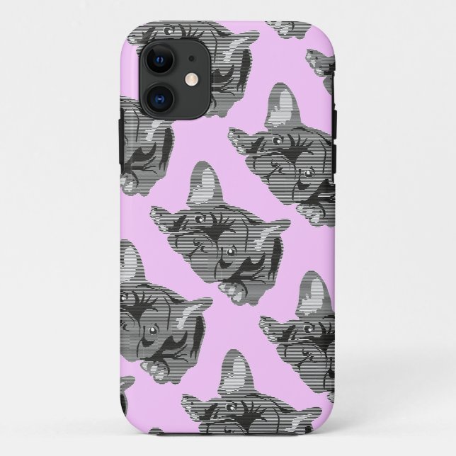 Coques Case-Mate iPhone Bouledogue de Lignes (Dos)