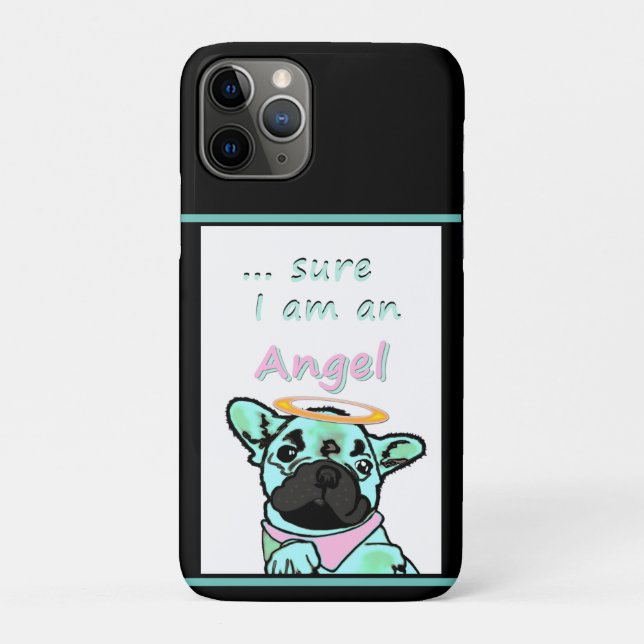 Coques Case-Mate iPhone Bouledogue français ange French Bulldog (Dos)