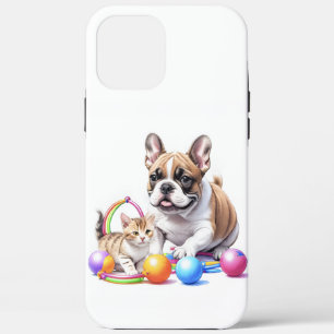 Case-Mate iPhone Case Bouledogue français French Bulldog avec chat