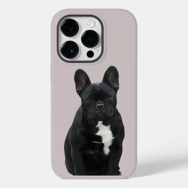 Coques Case-Mate iPhone Bouledogue français iPhone 14 Pro Case Mate (Verso)
