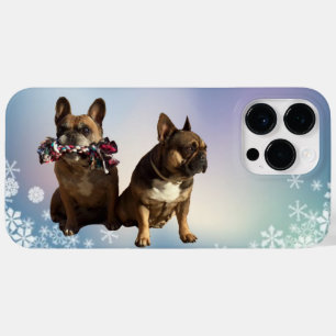 Coque Pour Pour iPhone 14 Pro Max Bouledogue français Noël French Bulldog