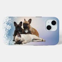 Bouledogue français Noël French Bulldog
