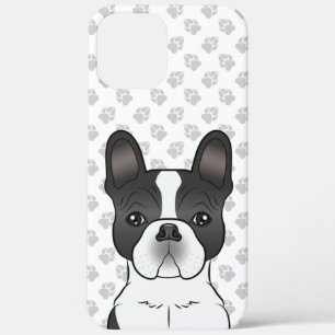 Case-Mate iPhone Case Bouledogue français piebalde noir / Chien et patte